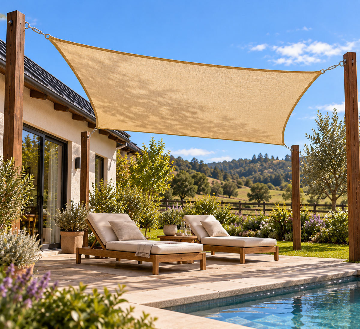 Toldo sombra Rectangular