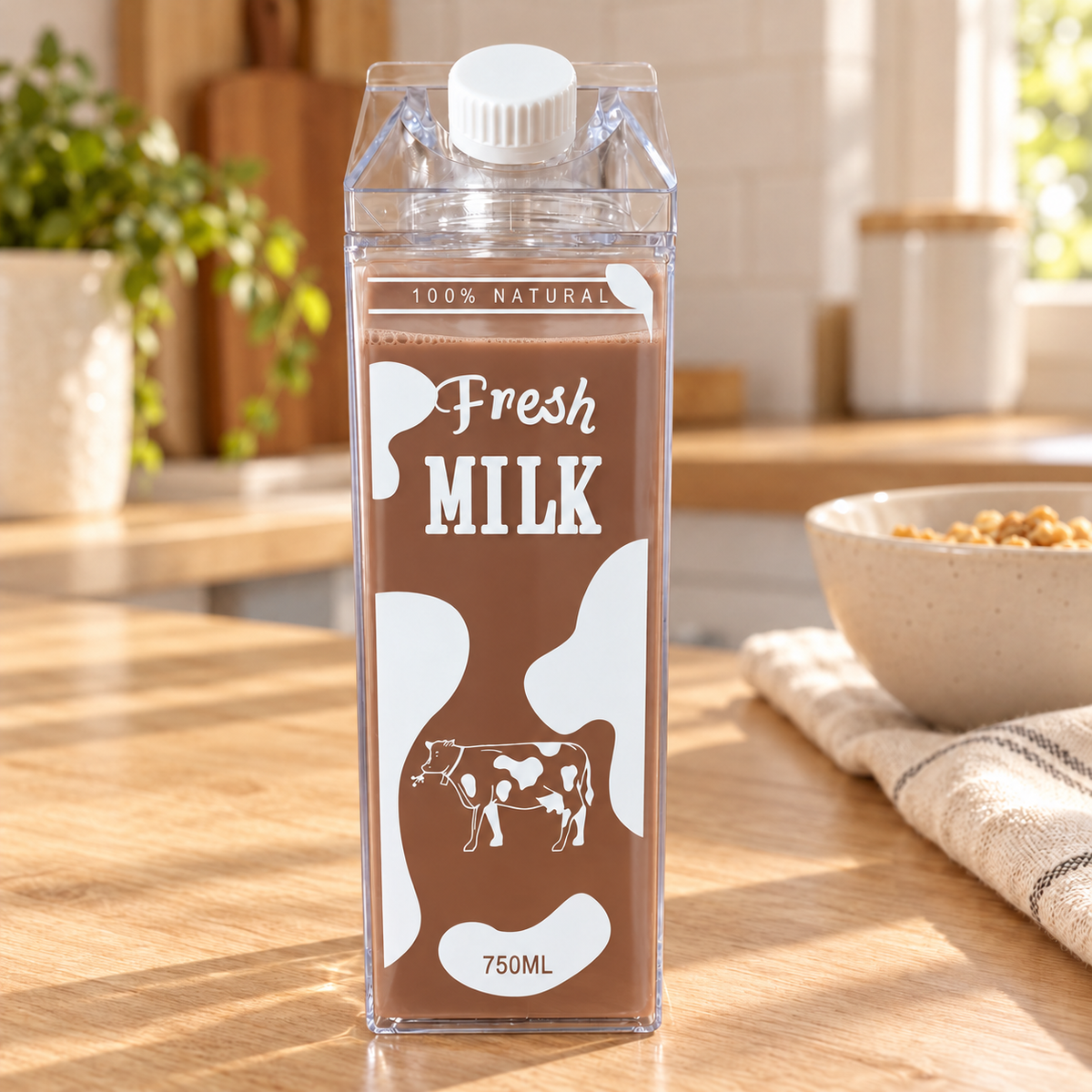 Contenedor acrilico Leche